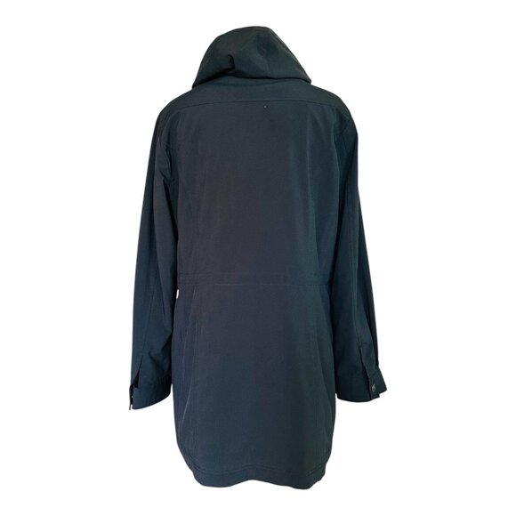 Kristen Blake Women’s Hooded Jacket Parka Raincoat Black Size M - Picture 4 of 8